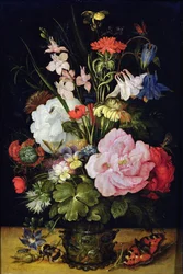 Fleurs dans un vase